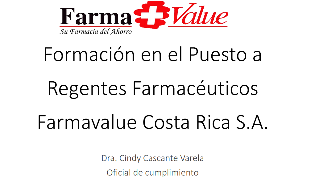 Regente Farmacéutico - Cumplimiento Normativo